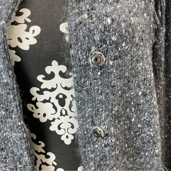 Bruno Manetti Cashmere & Wool Fringe Cardigan Longline Coat - Picture 3 of 16